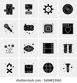 16 Universal Business Icons Vector. Creative Icon Illustration to use in web and Mobile Related project.