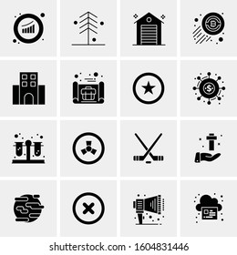 16 Universal Business Icons Vector. Creative Icon Illustration to use in web and Mobile Related project.