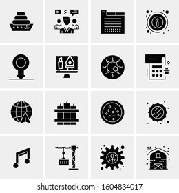 16 Universal Business Icons Vector. Creative Icon Illustration to use in web and Mobile Related project.