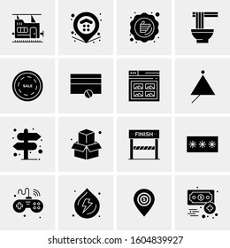 16 Universal Business Icons Vector. Creative Icon Illustration to use in web and Mobile Related project.