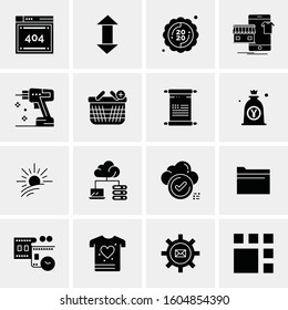 16 Universal Business Icons Vector. Creative Icon Illustration to use in web and Mobile Related project.