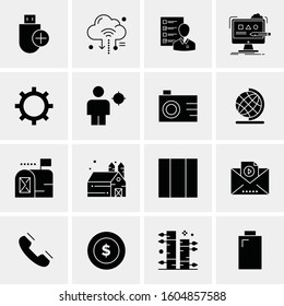 16 Universal Business Icons Vector. Creative Icon Illustration to use in web and Mobile Related project.