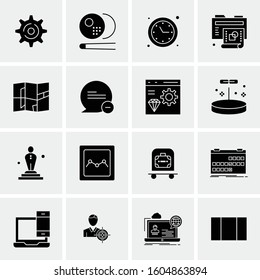 16 Universal Business Icons Vector. Creative Icon Illustration to use in web and Mobile Related project.