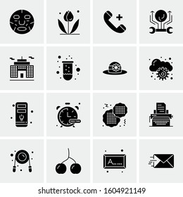16 Universal Business Icons Vector. Creative Icon Illustration to use in web and Mobile Related project.