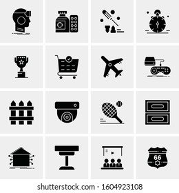 16 Universal Business Icons Vector. Creative Icon Illustration to use in web and Mobile Related project.