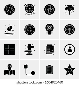 16 Universal Business Icons Vector. Creative Icon Illustration to use in web and Mobile Related project.
