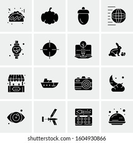 16 Universal Business Icons Vector. Creative Icon Illustration to use in web and Mobile Related project.