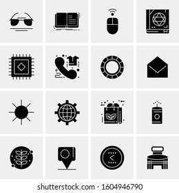 16 Universal Business Icons Vector. Creative Icon Illustration to use in web and Mobile Related project.