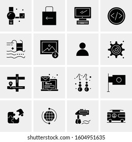 16 Universal Business Icons Vector. Creative Icon Illustration to use in web and Mobile Related project.