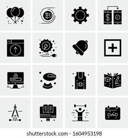 16 Universal Business Icons Vector. Creative Icon Illustration to use in web and Mobile Related project.
