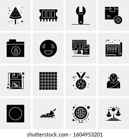 16 Universal Business Icons Vector. Creative Icon Illustration to use in web and Mobile Related project.