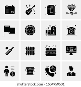 16 Universal Business Icons Vector. Creative Icon Illustration to use in web and Mobile Related project.