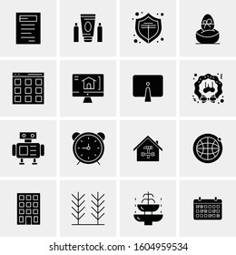 16 Universal Business Icons Vector. Creative Icon Illustration to use in web and Mobile Related project.