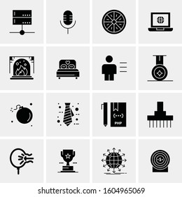 16 Universal Business Icons Vector. Creative Icon Illustration to use in web and Mobile Related project.