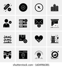 16 Universal Business Icons Vector. Creative Icon Illustration to use in web and Mobile Related project.