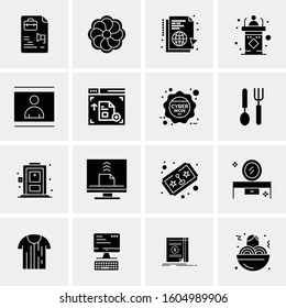 16 Universal Business Icons Vector. Creative Icon Illustration to use in web and Mobile Related project.