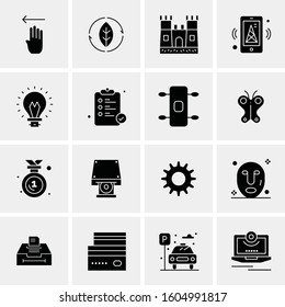 16 Universal Business Icons Vector. Creative Icon Illustration to use in web and Mobile Related project.