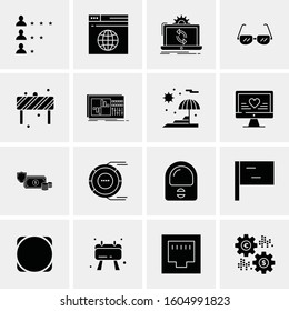 16 Universal Business Icons Vector. Creative Icon Illustration to use in web and Mobile Related project.