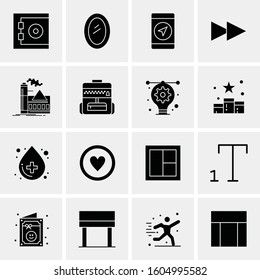 16 Universal Business Icons Vector. Creative Icon Illustration to use in web and Mobile Related project.