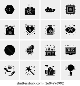16 Universal Business Icons Vector. Creative Icon Illustration to use in web and Mobile Related project.
