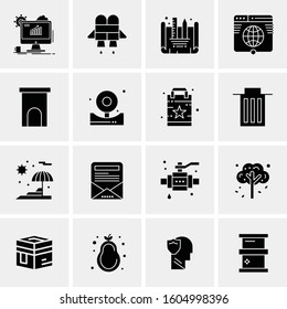 16 Universal Business Icons Vector. Creative Icon Illustration to use in web and Mobile Related project.