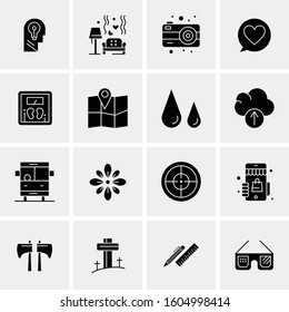 16 Universal Business Icons Vector. Creative Icon Illustration to use in web and Mobile Related project.