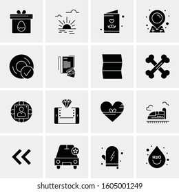 16 Universal Business Icons Vector. Creative Icon Illustration to use in web and Mobile Related project.