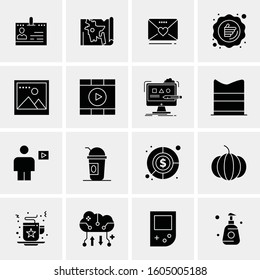 16 Universal Business Icons Vector. Creative Icon Illustration to use in web and Mobile Related project.