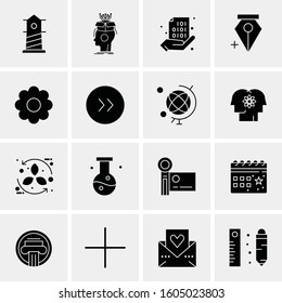 16 Universal Business Icons Vector. Creative Icon Illustration to use in web and Mobile Related project.