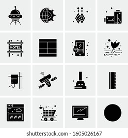 16 Universal Business Icons Vector. Creative Icon Illustration to use in web and Mobile Related project.