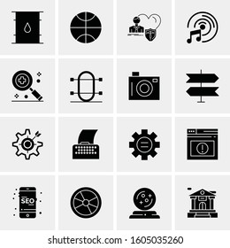 16 Universal Business Icons Vector. Creative Icon Illustration to use in web and Mobile Related project.