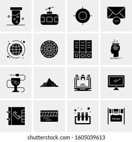 16 Universal Business Icons Vector. Creative Icon Illustration to use in web and Mobile Related project.