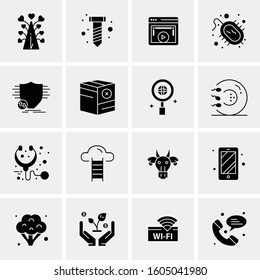 16 Universal Business Icons Vector. Creative Icon Illustration to use in web and Mobile Related project.