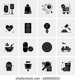 16 Universal Business Icons Vector. Creative Icon Illustration to use in web and Mobile Related project.