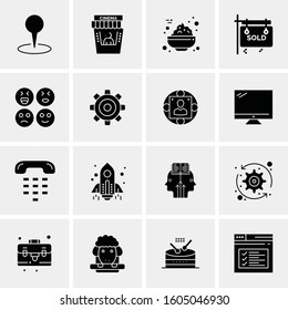 16 Universal Business Icons Vector. Creative Icon Illustration to use in web and Mobile Related project.