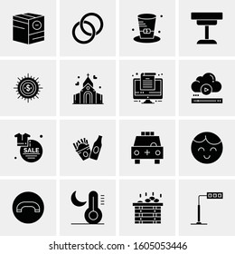 16 Universal Business Icons Vector. Creative Icon Illustration to use in web and Mobile Related project.