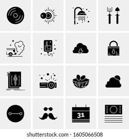 16 Universal Business Icons Vector. Creative Icon Illustration to use in web and Mobile Related project.