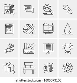 16 Universal Business Icons Vector. Creative Icon Illustration to use in web and Mobile Related project.