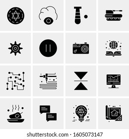 16 Universal Business Icons Vector. Creative Icon Illustration to use in web and Mobile Related project.