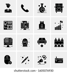 16 Universal Business Icons Vector. Creative Icon Illustration to use in web and Mobile Related project.