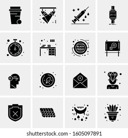 16 Universal Business Icons Vector. Creative Icon Illustration to use in web and Mobile Related project.