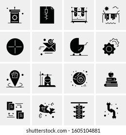 16 Universal Business Icons Vector. Creative Icon Illustration to use in web and Mobile Related project.