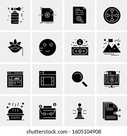 16 Universal Business Icons Vector. Creative Icon Illustration to use in web and Mobile Related project.