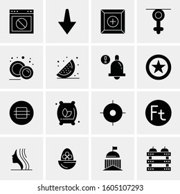 16 Universal Business Icons Vector. Creative Icon Illustration to use in web and Mobile Related project.