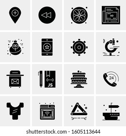 16 Universal Business Icons Vector. Creative Icon Illustration to use in web and Mobile Related project.