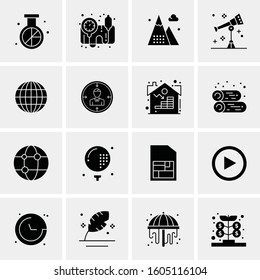 16 Universal Business Icons Vector. Creative Icon Illustration to use in web and Mobile Related project.