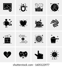 16 Universal Business Icons Vector. Creative Icon Illustration to use in web and Mobile Related project.