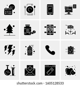 16 Universal Business Icons Vector. Creative Icon Illustration to use in web and Mobile Related project.