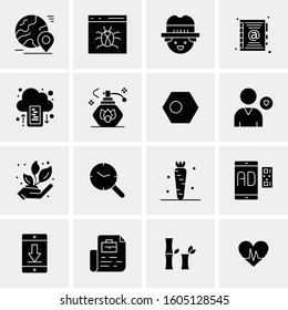 16 Universal Business Icons Vector. Creative Icon Illustration to use in web and Mobile Related project.