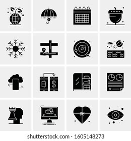 16 Universal Business Icons Vector. Creative Icon Illustration to use in web and Mobile Related project.